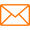 bama orange envelope line icon